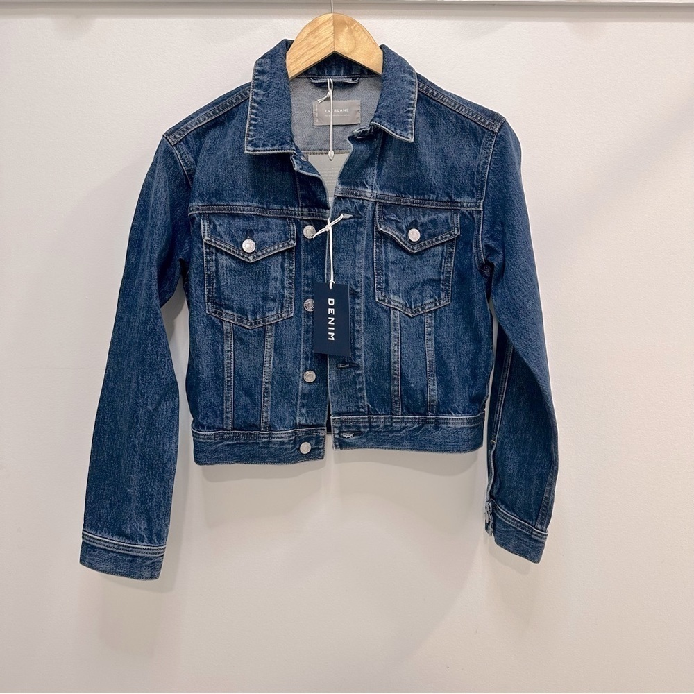 Everlane jean jacket shrunken denim jacket